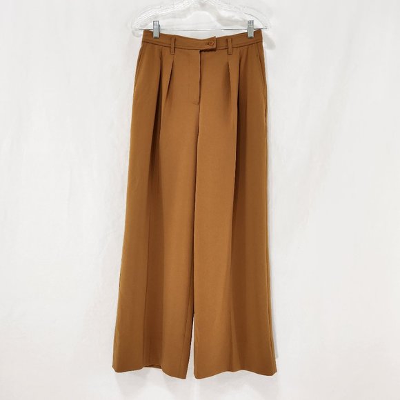 Aritzia Pants - Aritzia BABATON Mustard Effortless High-Waisted Wide-Leg Pant Size 6 LIKE NEW!